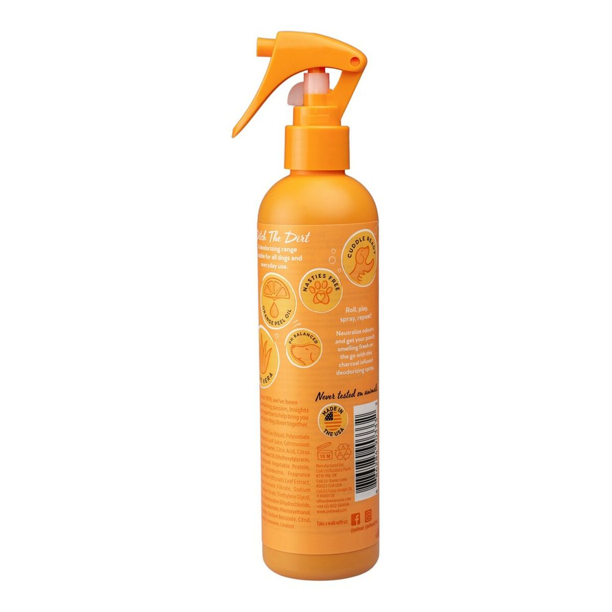 Suihkedeodorantti Pet Head Ditch The Dirt Oranssi Koira (300 ml)