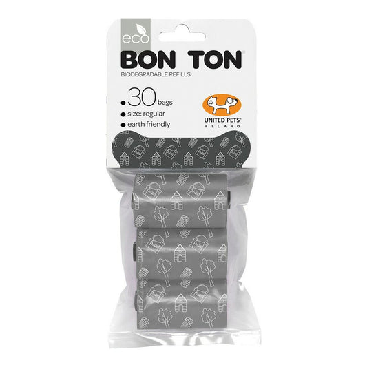 Toilettilaukut United Pets Bon Ton Regular Koira Harmaa (3 x 10 uds)