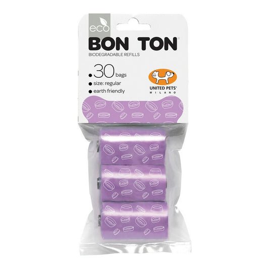 Toilettilaukut United Pets Bon Ton Regular Koira Liila (3 x 10 uds)