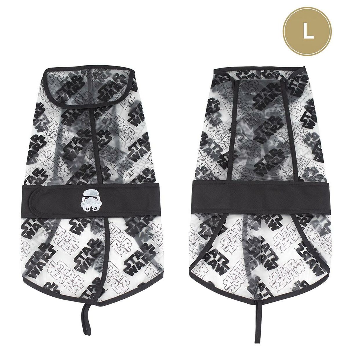 Koiran sadetakki Star Wars Läpinäkyvä L Musta