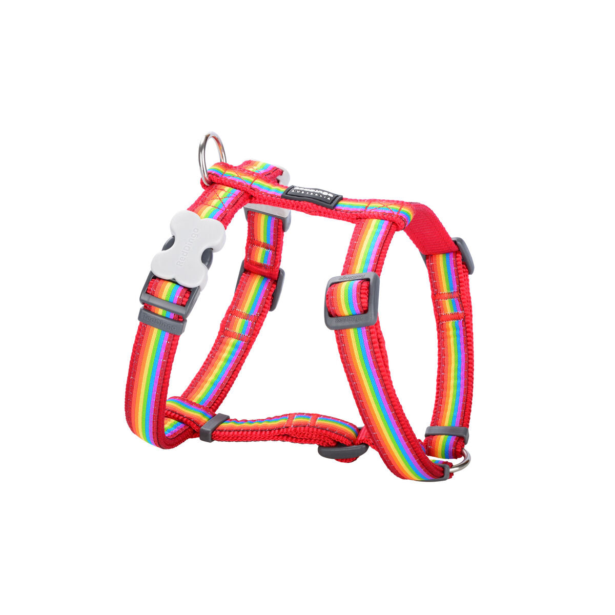 Koiran valjaat Red Dingo STYLE RAINBOW 45-66 cm 36-59 cm