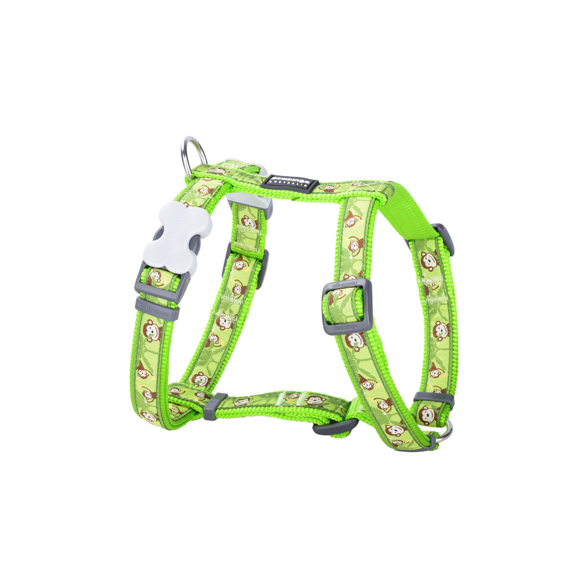 Koiran valjaat Red Dingo STYLE MONKEY LIME GREEN 36-54 cm 30-48 cm