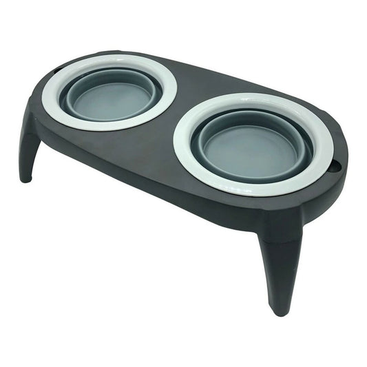 Lemmikin ruokinta-astia Harmaa Silikoni (40 x 3,5 x 22 cm)