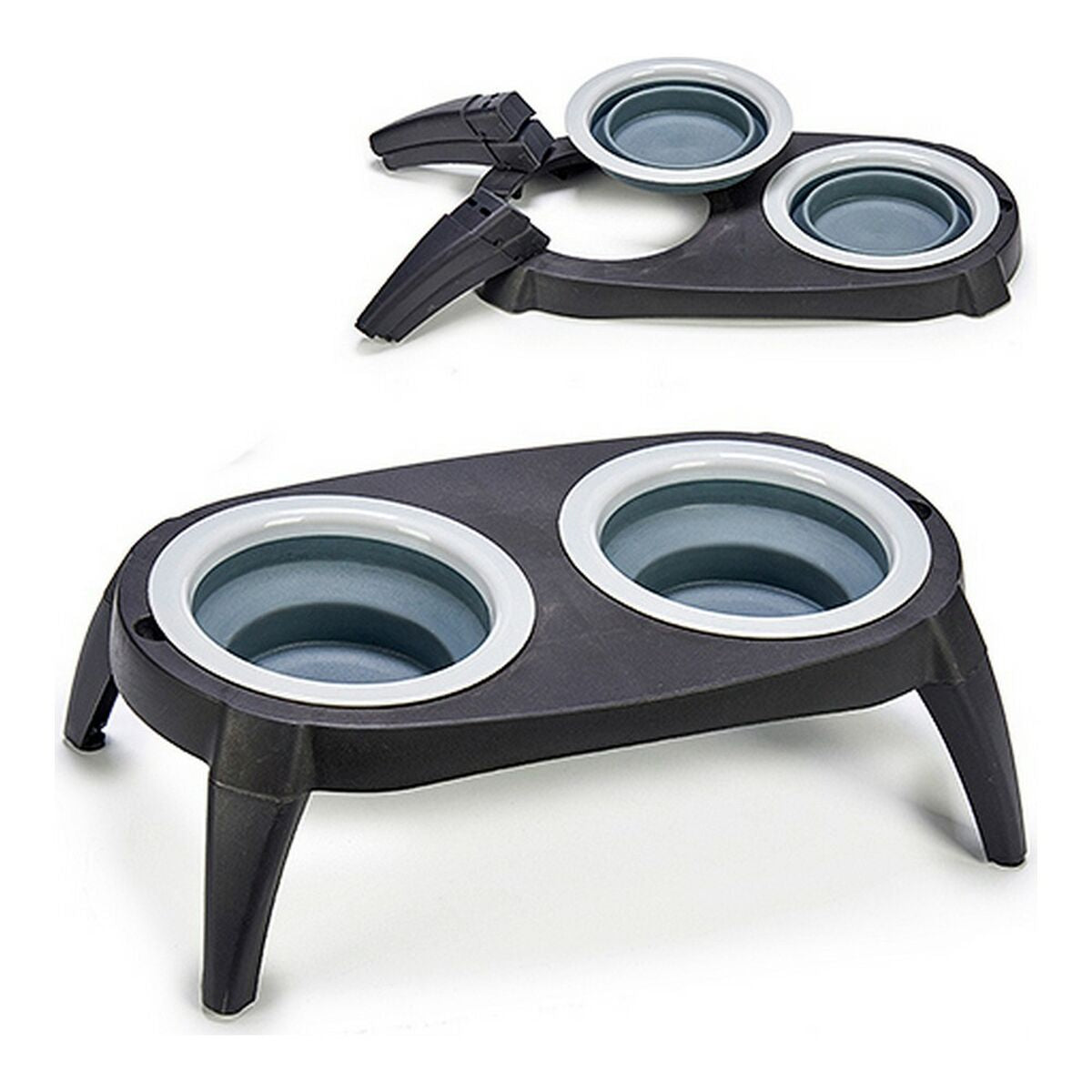 Lemmikin ruokinta-astia Harmaa Silikoni (40 x 3,5 x 22 cm)