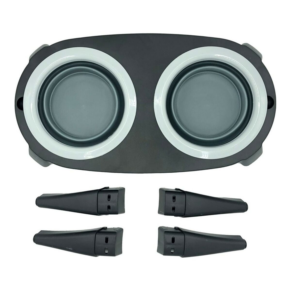 Lemmikin ruokinta-astia Harmaa Silikoni (40 x 3,5 x 22 cm)