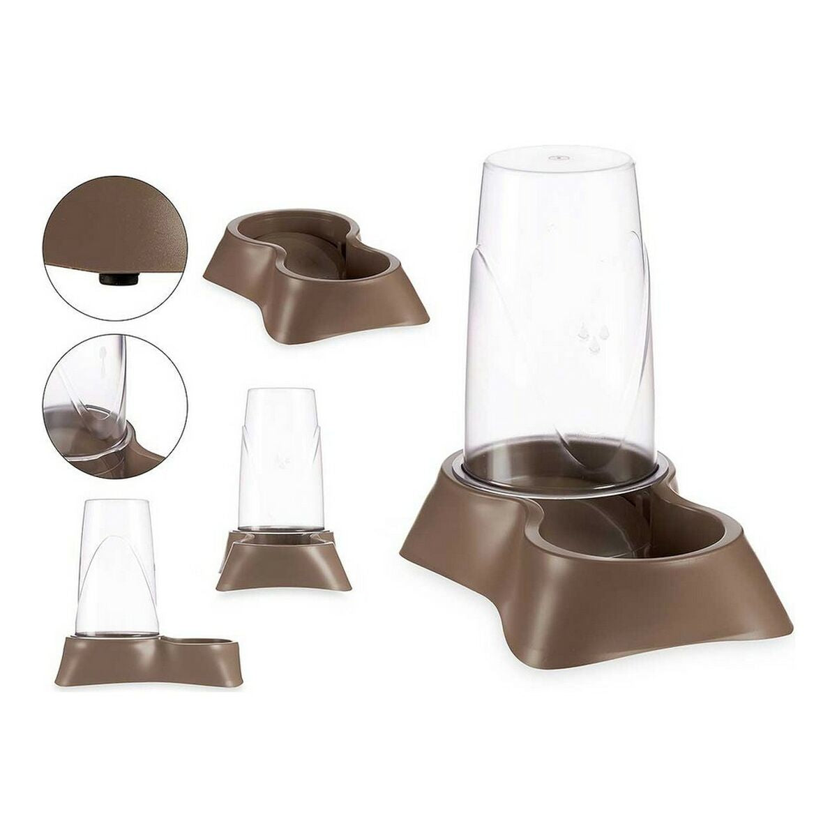 Lemmikin ruokinta-astia Ruskea Muovinen (3500 ml)