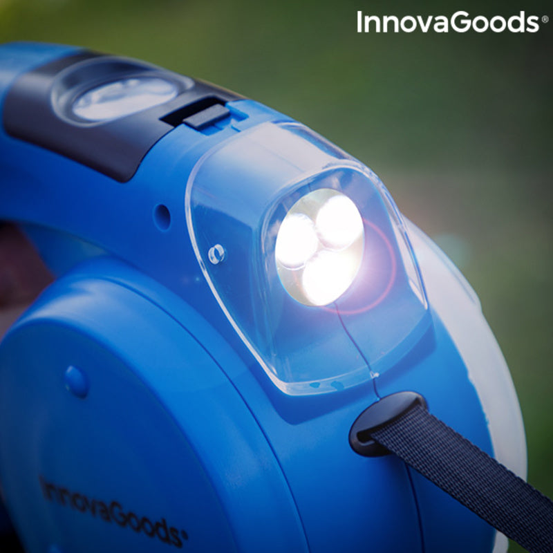 6-in-1 vetäytyvä koiran hihna Compet InnovaGoods IG815936 Sininen (Kunnostetut Tuotteet A)