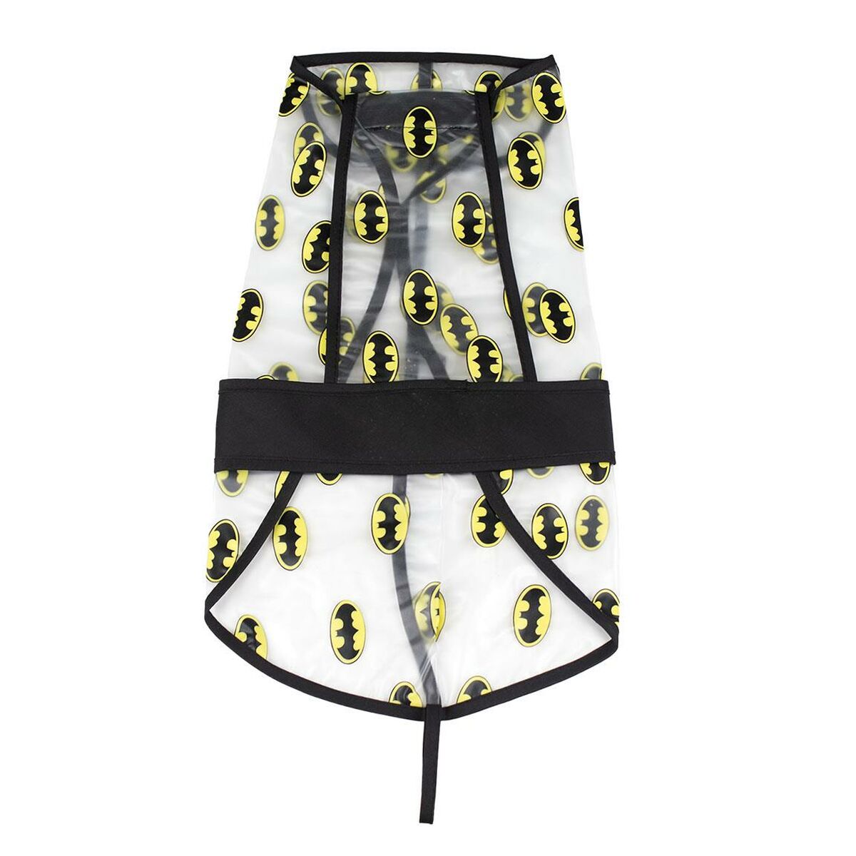 Koiran sadetakki Batman Läpinäkyvä Musta M