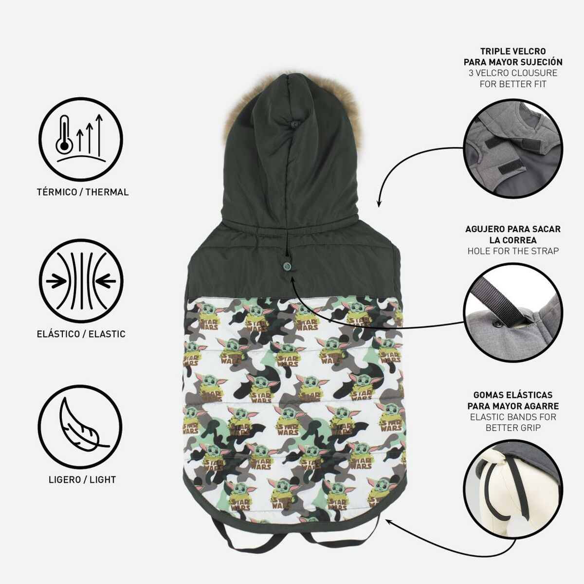 Koiran takki The Mandalorian Vihreä